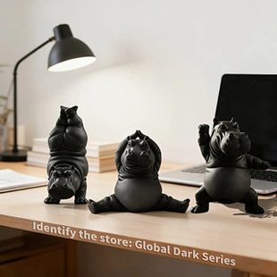 �羳3D��ӡ��ƷYoga Hippopotamus Statue�٤���R����Ҿ��b�[��