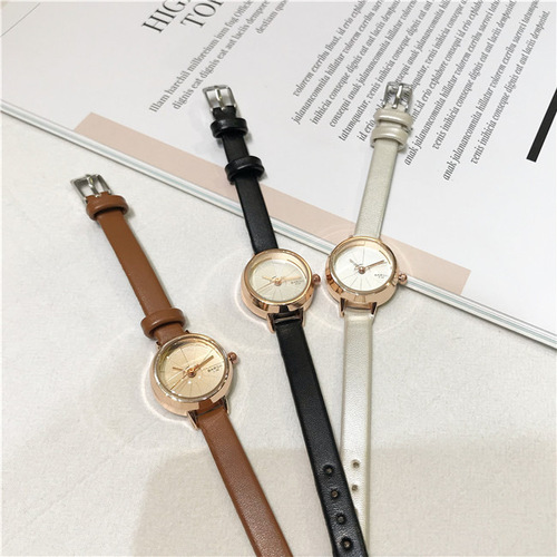 Retro Women's Style Fashion Elegant Wine Barrel Quartz Women's Watch, Literary Trendy Simple Model