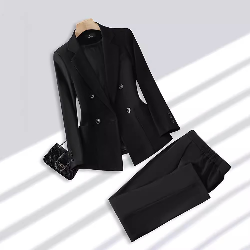 Dameklær Khaki dress for kvinner temperament gudinne stil profesjonell leder formell arbeidsklær dressjakke_voghion.com