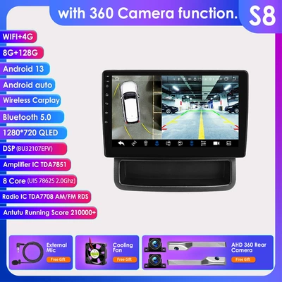Opel Vivaro Car Android | DVD Navigation - with-360-camera-8128g-wifi4g-lte-version-7862-carplay-eight-core-10inch-suitable-for-renault-trafic-and-opel-vivaro-models-10-14