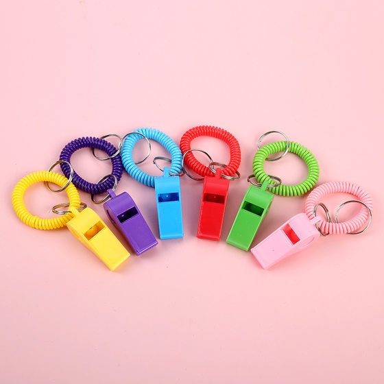 Wholesale stall supply amusement park plastic whistle bracelet cross-border children's toy square net red kindergarten bracelet