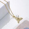 Pendant, necklace, small design advanced chain from pearl, light luxury style, 2022 collection, high-end