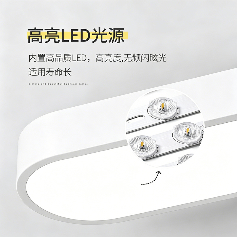 Luz LED de techo, estilo nórdico, para balcón, pasillo, entrada, vestíbulo, guardarropa, iluminación de espectro completo
