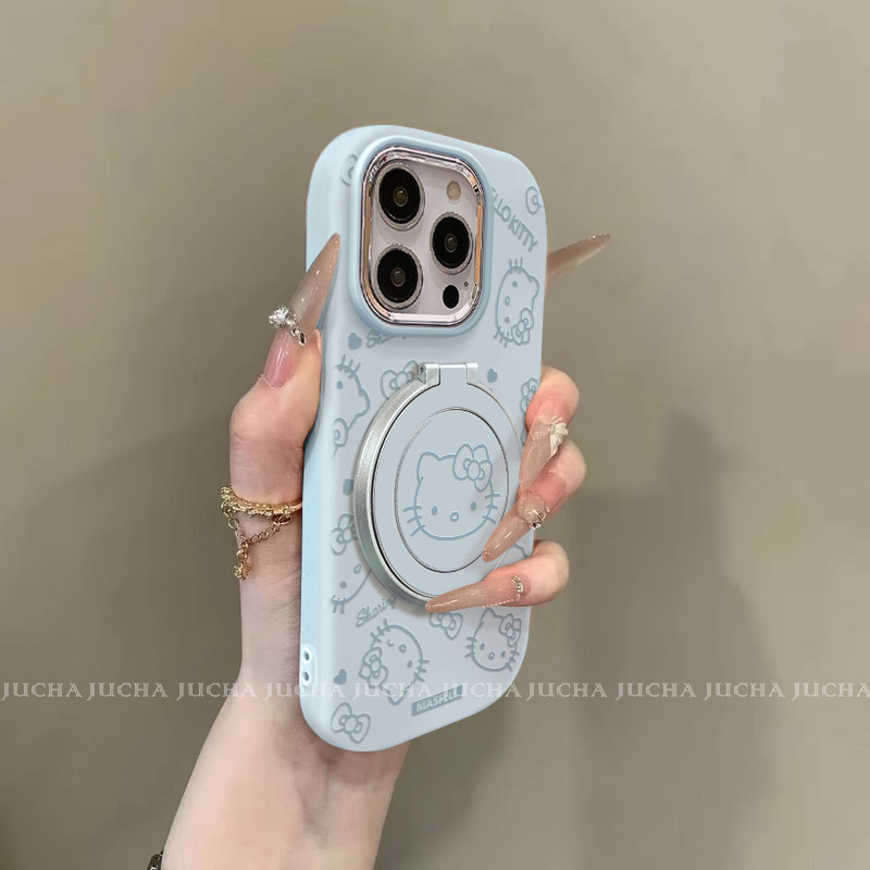 Blue-line Line Kitty+x1041 blue kt cat head rotating bracket