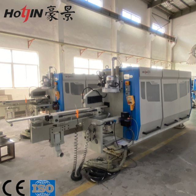 Threespine锁扣专用双端铣连线设备家具板材加工生产线