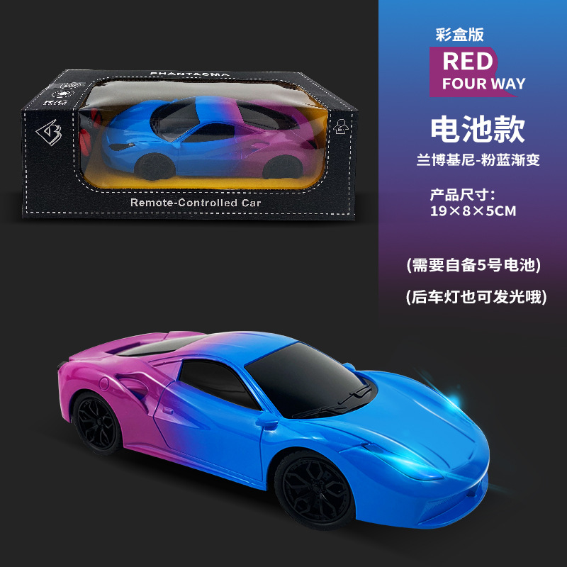 Simulación de cuatro conexiones cargadoras fuera de carretera control remoto coche de policía iluminación eléctrica modelo de coche deportivo niño modelo de coche juguetes al por mayor