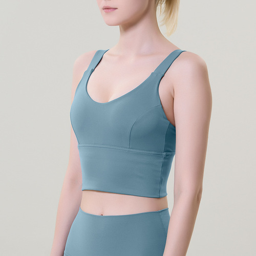 New sexy backless sports bra lingerie bra European and American bare-feel running shockproof vest Lulu yoga clothing for women