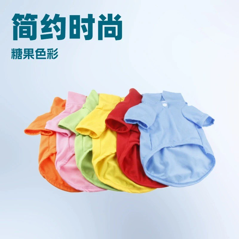 Домашнее животное одежда Тедди золотые волосы собака одежда оптом Тедди Чихуахуа рубашка поло Фабрика прямые поставки