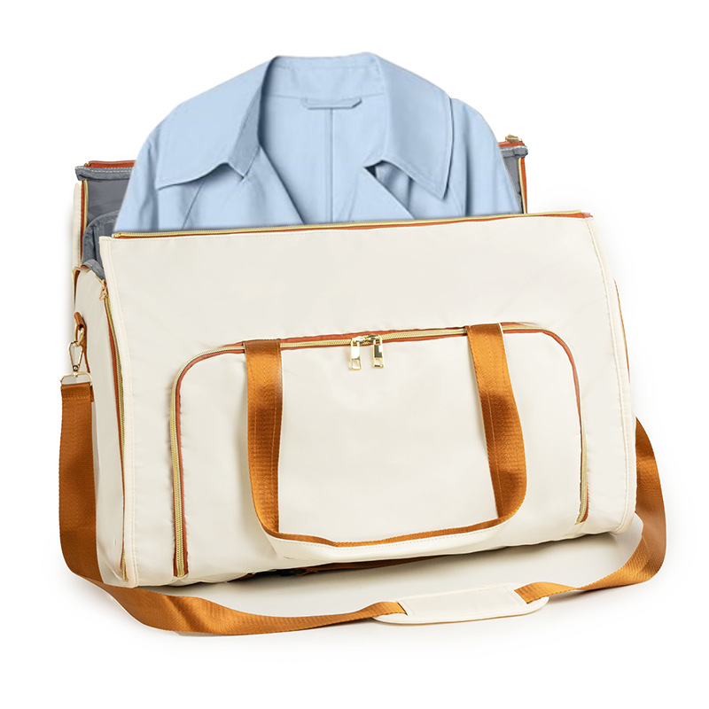 Travel Suit Garment Wear-resistant Foldable Storage Hanging Clothes Bag Crossbody Convertible_voghion.com