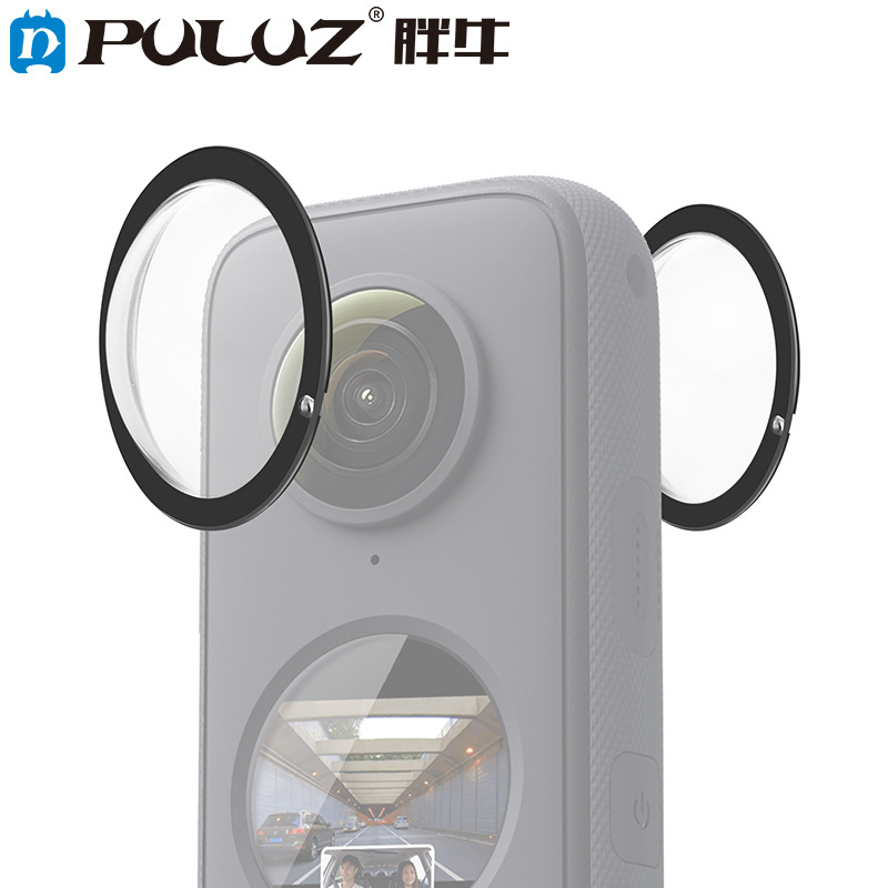 PULUZ Fat Cow aplicable Shadow Stone Insta360 One X2 cámara panorámica película protectora pasta lente espejo protector