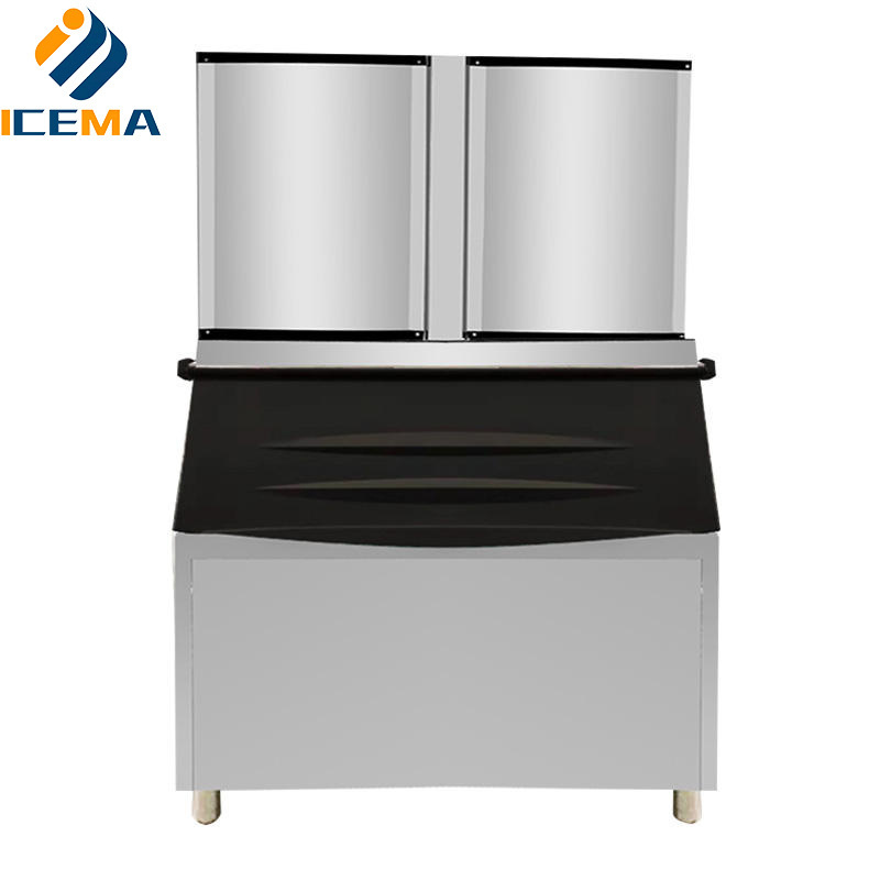 Commercial ice machine, milk tea shop, square ice machine, large and small bar, ktv, automatic refrigeration equipment