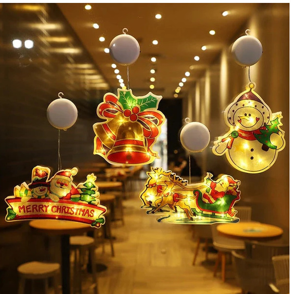 Four-piece set a [merry christmas + christmas bells + snowman + christmas sleigh]