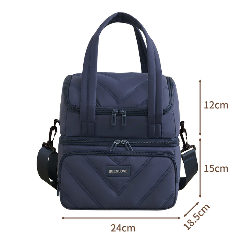 Doble capa transfronteriza picnic camping bolsa de aislamiento de gran capacidad de oficina bolsa de almuerzo bolsa de almuerzo bolsa de almuerzo