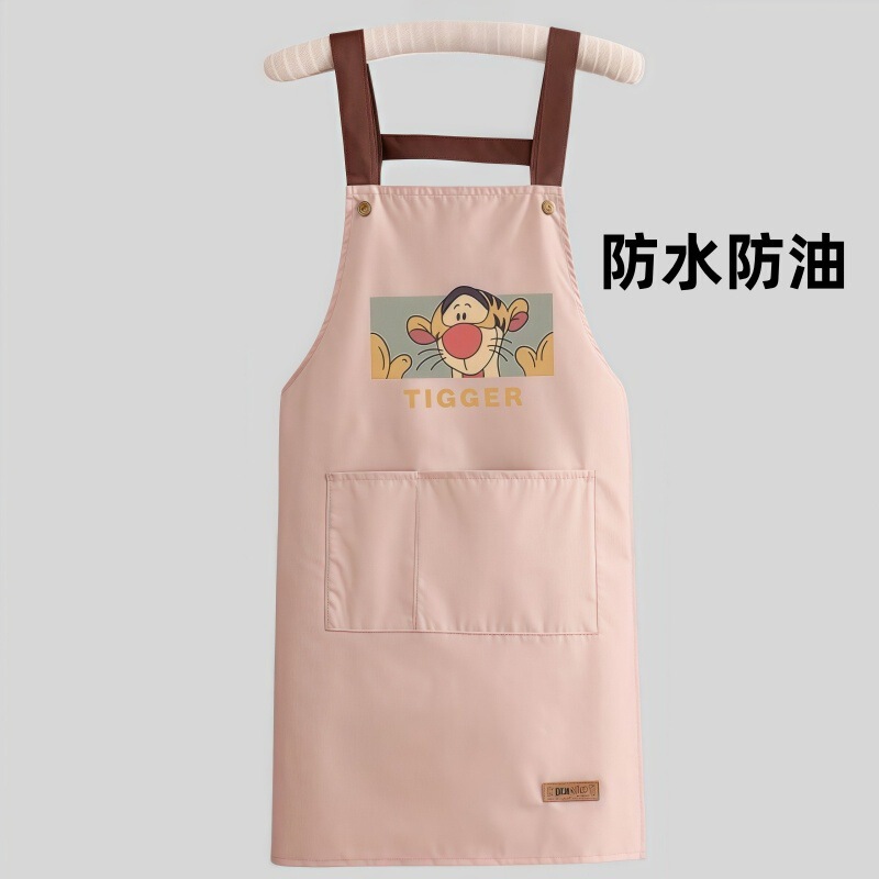 ビニグマのエプロン防水家庭用キッチン調理油防止ファッションウエスト作業服専用印字食|undefined