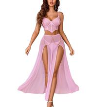 B 76630 Sexy Lace Slit Long Dress �Ը���ɴ��ȹ �羳��Ӧ