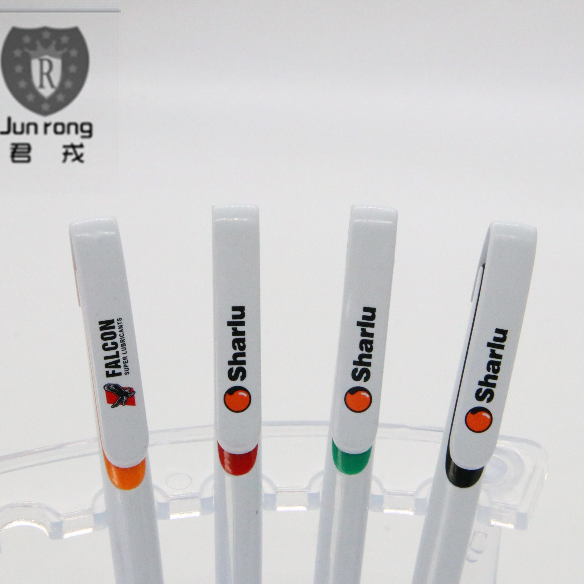 Bolígrafo de plástico temporada escolar compra pluma de prensa pluma de aceite pluma de promoción publicitaria