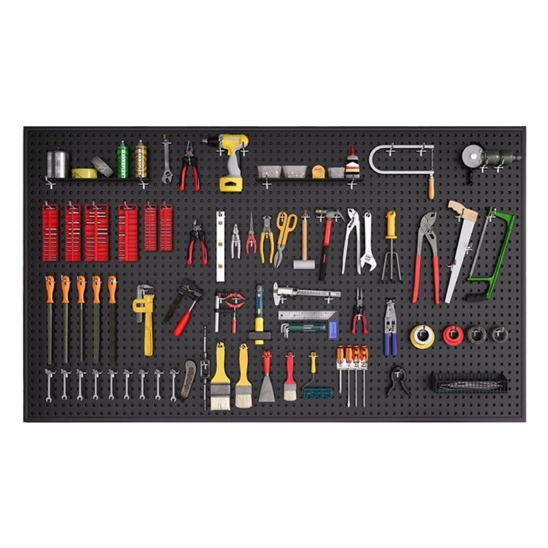Herramienta Placa de agujero de pared universal placa colgante de almacenamiento rack de almacenamiento de pared Placa de perforación hardware Acero inoxidable organizador rack