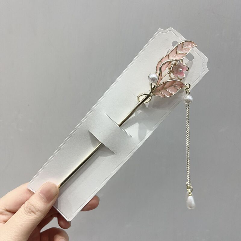 发簪现代简约新中式簪子古风步摇发钗汉服旗袍头饰渐流苏发簪|undefined