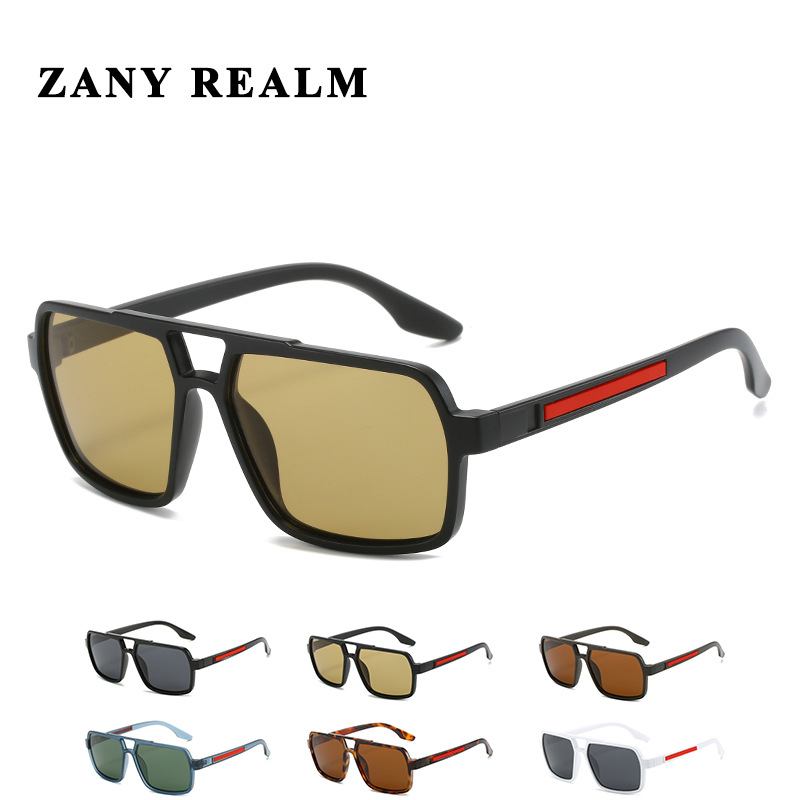 Nuevas gafas de sol polarizadas de conducción de los hombres ocasionales transfronterizos doble haz caja gafas de sol deportivas de negocios fabricante 20228