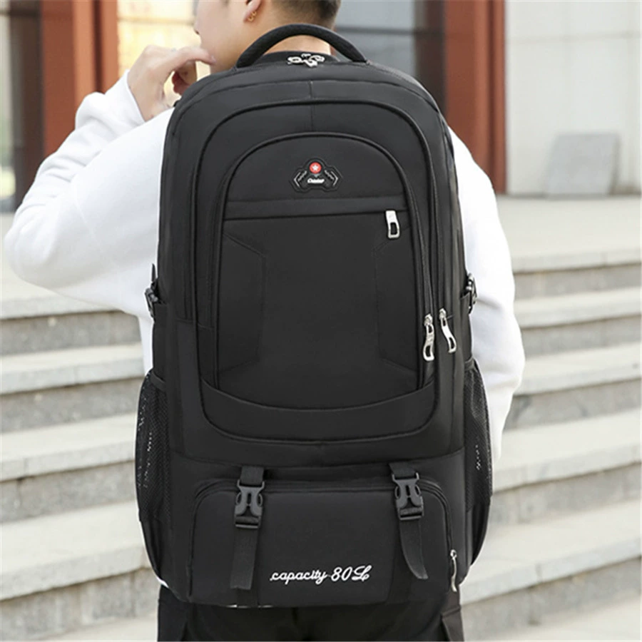 Capacious backpack, sports travel bag for traveling outside climbing