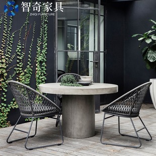 Outdoor Rattan Chair Creative Rattan Furniture Hotel Balcony Outdoor Leisure Courtyard Dining Table Chair