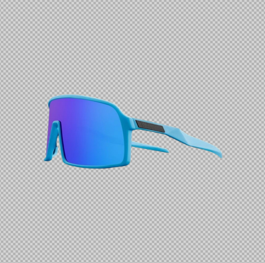 Unbranded Shield Plastic Goggles Blue Blue