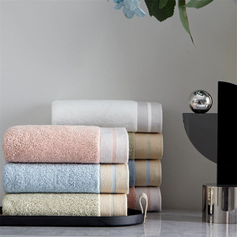 (Cross-border trading), cotton set, blue bath towel
