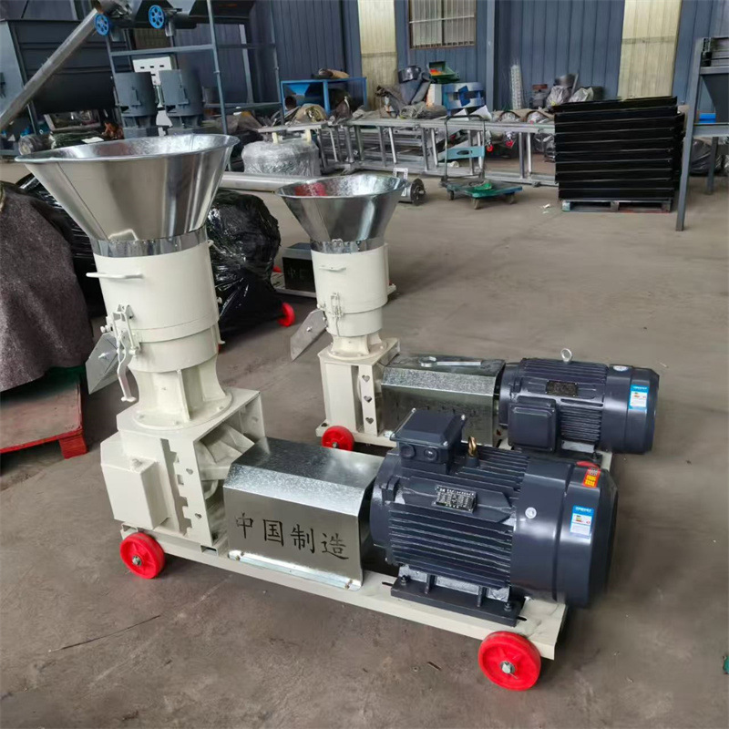 Chicken Feed Pellet Machine Equipment Farm Breeding Straw Pelletizer Diesel-Powered 210 Type Feed Pellet Machine