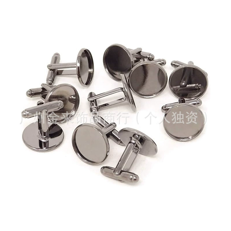 Время Драгоценные Драгоценные Пустые Запонки 12-25 мм Внутренний диаметр Французские Запонки Дегустические Дегустические Медные Аксессуары Медные Запонки Пуговицы