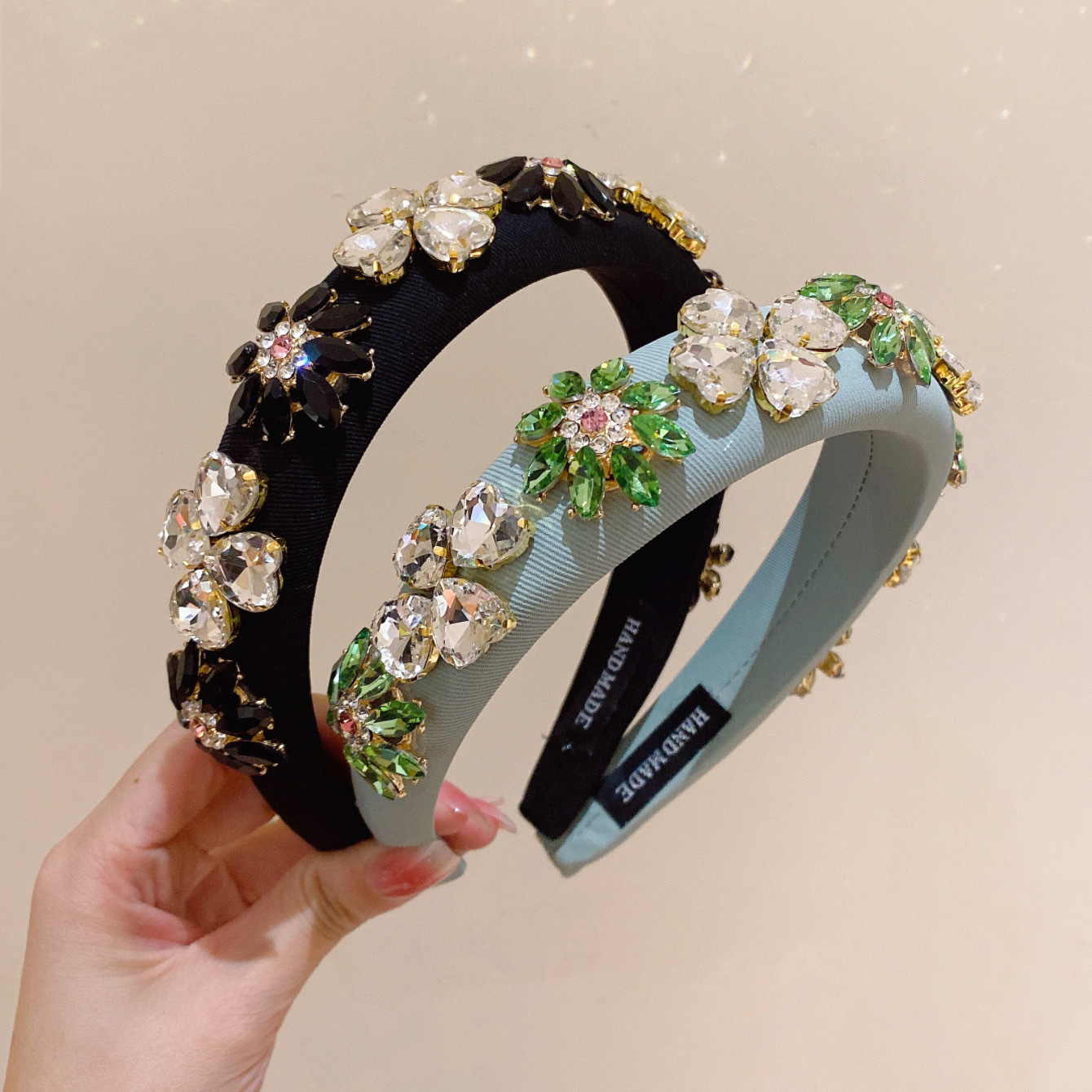 150g Weight Hair Band Hair Accessories Type 1 Piece Quantity Holiday, Date Occasion Rhinestone Material Flower Pattern Women's Gender Women's Lady Flower Rhinestone Hair Band 5