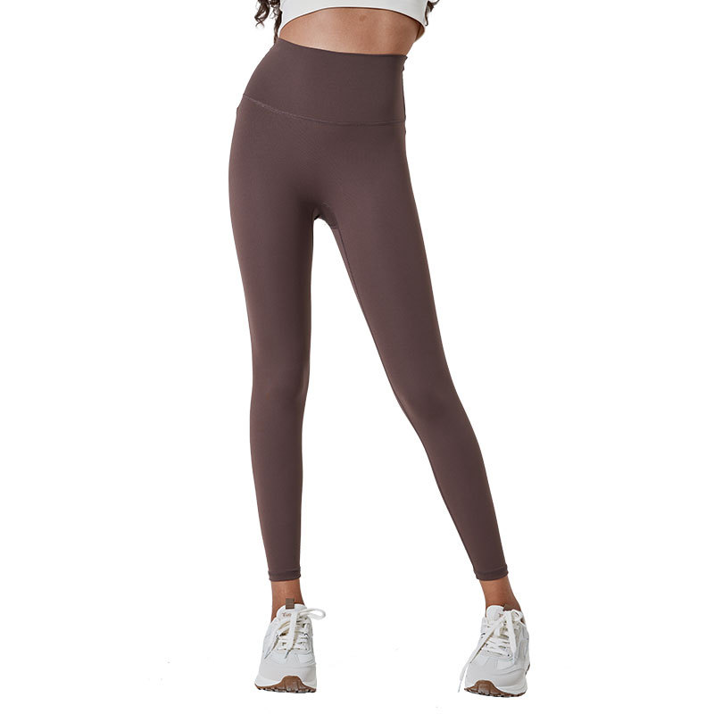 Pantalones de yoga estilo Lulu para mujer, de cintura alta, realzan los glúteos, adelgazantes, sin costuras, de alta elasticidad, ajustados, adecuados para usar al aire libre, pantalones de fitness.