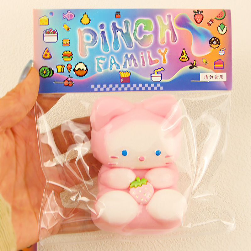 Pequeño Libro Rojo Venta caliente TPR caucho suave sólido hámster pellizco música descompresión juguete lindo mascota bola grande de dibujos animados pequeño ratón