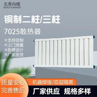 铜制二柱三柱散热器 7025铜制暖气片 散热器壁挂式供暖设备批发