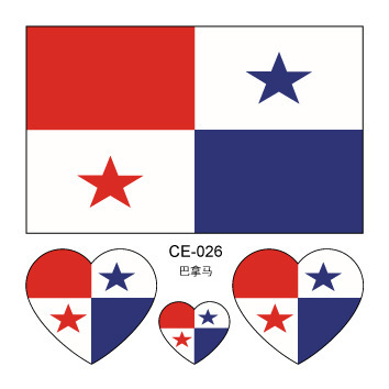 Colección completa de banderas nacionales Spot Juegos del Día Nacional Pegatinas de bandera de amor Pegatinas de tatuajes Pegatinas faciales impermeables para hombres y mujeres Pegatinas de actividad