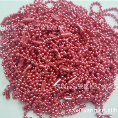 厂家供应大量批发1.0/1.2/1.5/12MM环保优质彩色镀泳装饰波珠链条