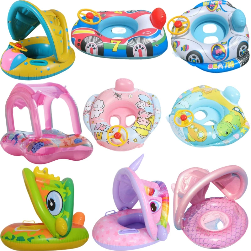 Производитель, оптовая продажа, утолщенный руль, рожок, лодка, детский мультяшный автомобиль, детское плавательное сиденье, водный автомобиль, лодка
