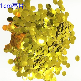 1cm纸屑纸片气球填充纸屑波波球亮片 婚礼抛洒彩色铝膜纸片500克