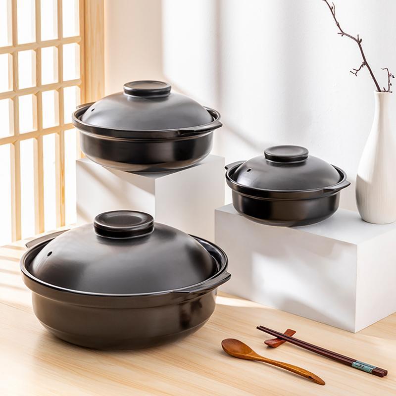 砂锅炖锅干烧不裂煲仔饭小火锅鸡公煲耐高温陶瓷商用石锅米线沙锅