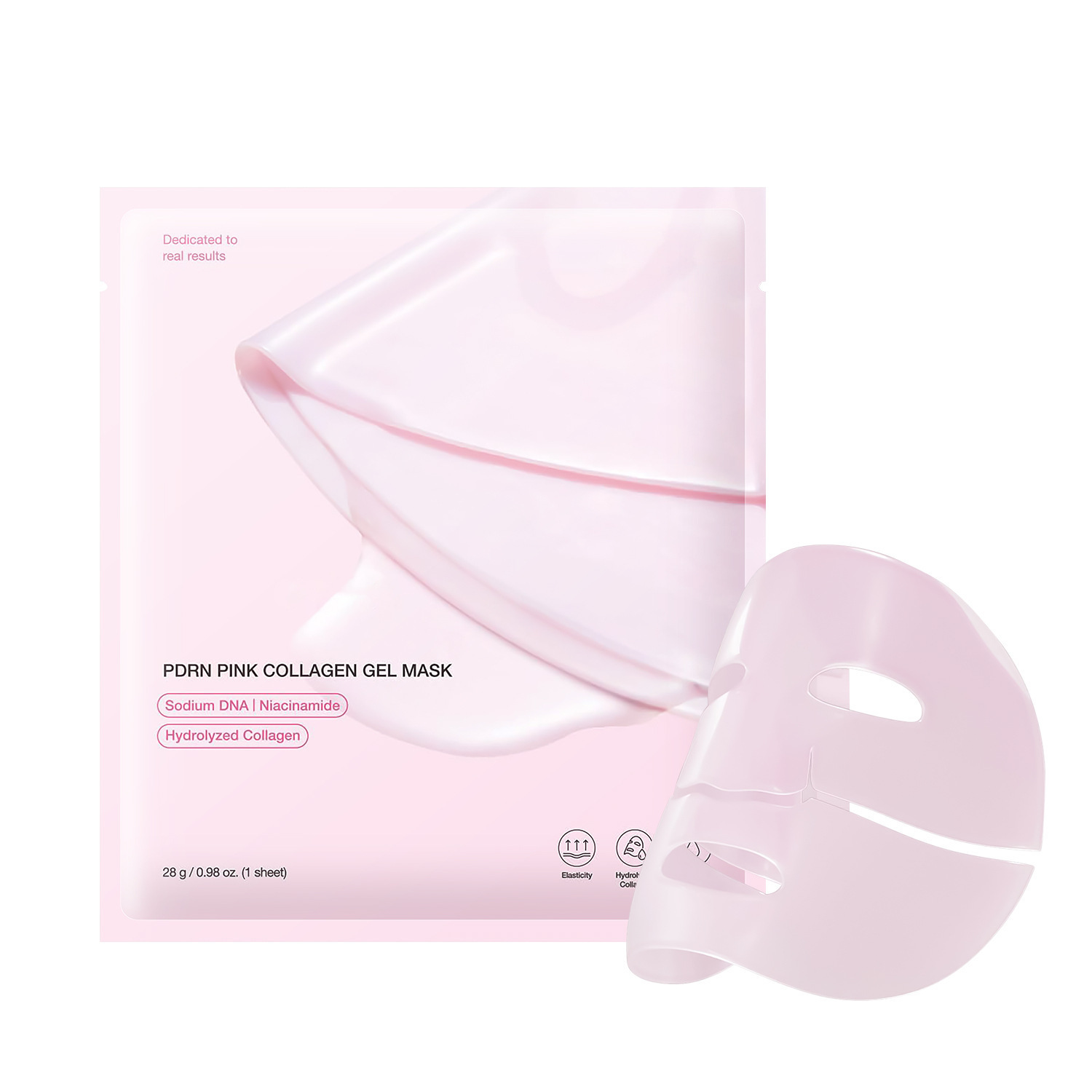 Cross-Border Pdrn Pink Collagen Mask Pink-To-Transparent Collagen Jelly Mask