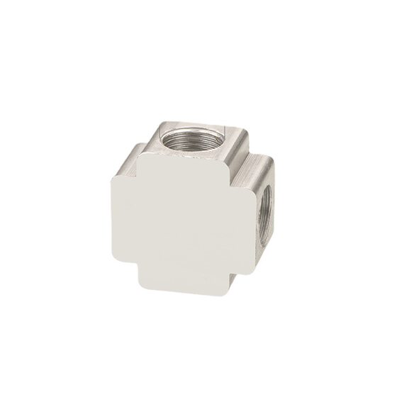 All Copper Square four-way cross live joint equal diameter thickened explosion-proof complete specifications joint accessories (Zhongxun hardware)