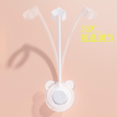 Lazy hair dryer, adjustable wall-mounted shelf, punch-free, hands-free wall-mounted bracket, hands-free