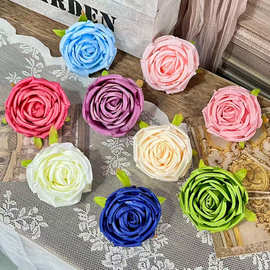 皇妃玫花头DIY手工仿真假花复古发饰簪花服装饰胸花辅料拍摄道具