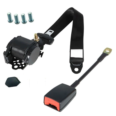 car automatic three-point safety belt – Car seat belt - 34-m-k3-plastic-coated-rings-30cm-steel-wire-base-4-screws