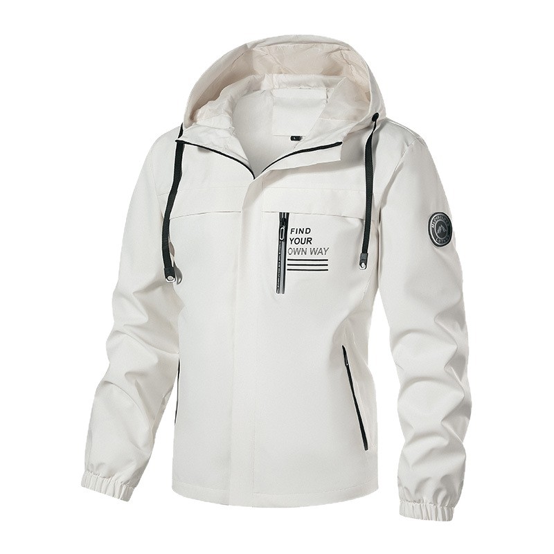 Primavera y otoño transfronterizos chaqueta de otoño hombre ropa deportiva al aire libre vestir de asalto chaqueta con capuzas casuales chaqueta de tamaño grande para hombres comercio exterior