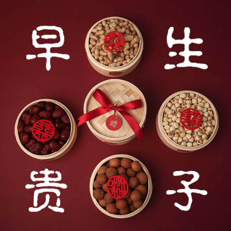 Bulk wedding celebration supplies, bedroom decoration and arrangement, early childbirth steam basket ornament, household and commercial use, bamboo steam basket, steam rack