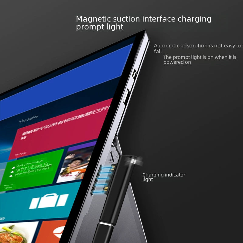 Тип-C Матьиный Microsoft 5 Rotal Connect подходит для Surface ноутбука быстрая зарядка 65W 15VPro5/6