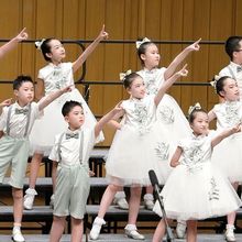 演出服表演六一儿童合唱服男女童礼服中小学生纱裙合唱团诗歌朗诵