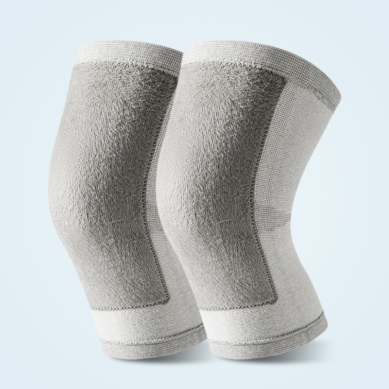 Rodilleras de bala de cuatro lados caliente Otoño e Invierno vieja pierna alta elástica inconsútil viejo hombre rodilla punto protector fabricantes de engranajes al por mayor