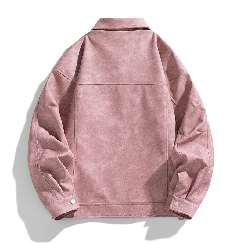 Europa y América pu chaqueta de cuero chaqueta de moda de primavera hombre pareja chaqueta de estilo americano chaqueta de hombre chaqueta suelta hombre