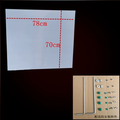 plate enlarged universal, Motorcycle front windshield - 12-thick-non-opening-transparent-plate-bracket